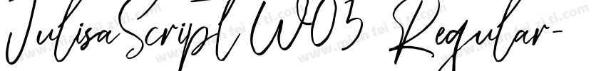 JulisaScript W05 Regular字体转换